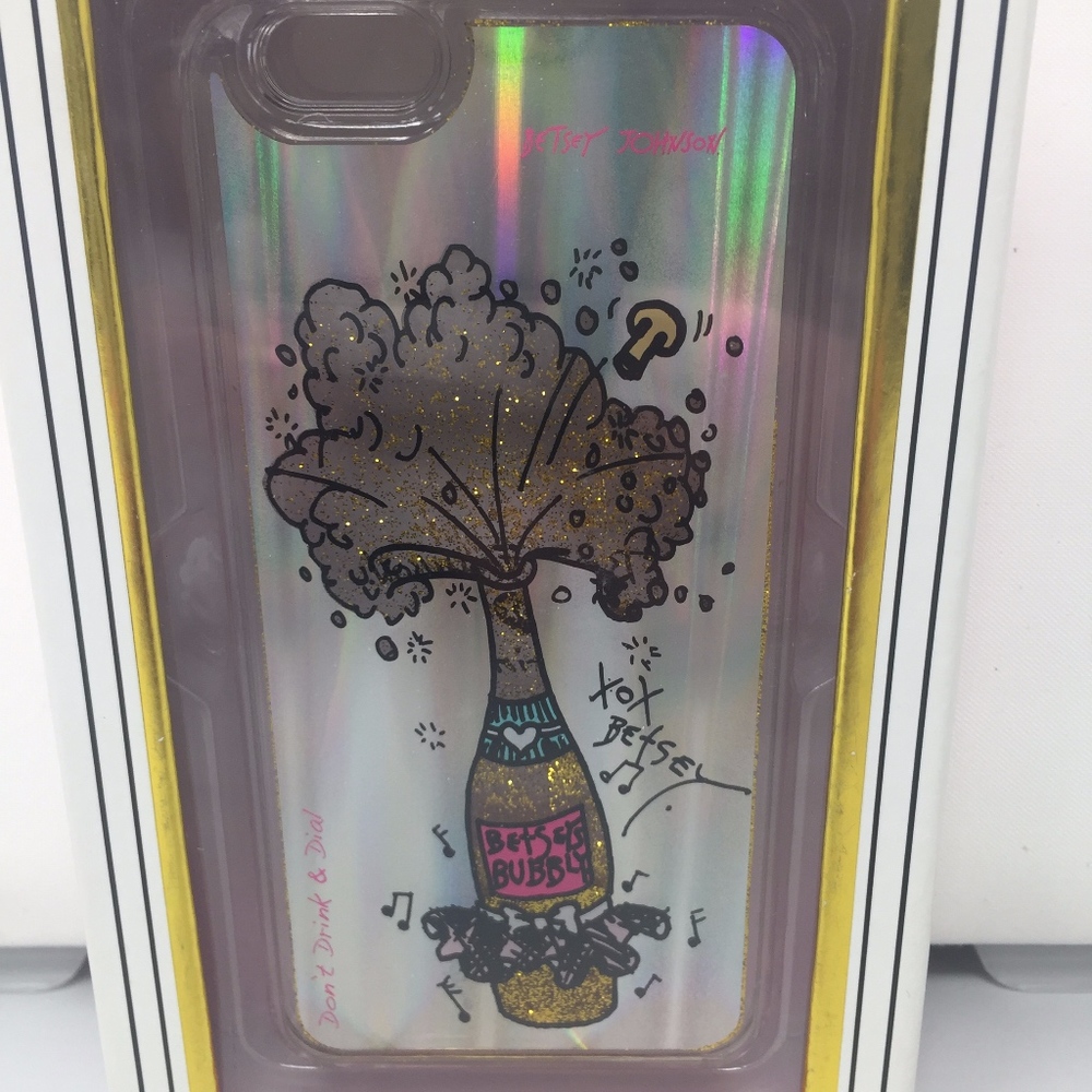 Betsey Johnson Glittery Champagne iPhone 6/6s Case